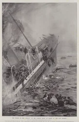 Le naufrage du Stella sur les rochers Casquet le 30 mars, le dernier moment